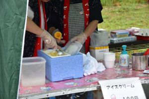 手作りアイス盛況だったようですよ