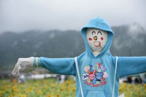 水色パーカーに満点の笑顔^^