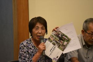 御所藤袴の会副会長の馬場備子さん