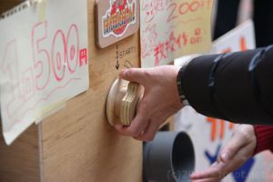 シングル(1回)の結果…生徒作品(缶バッチ)GET!!