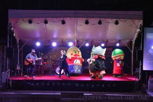 ゲストのゆるキャラたちも一緒に